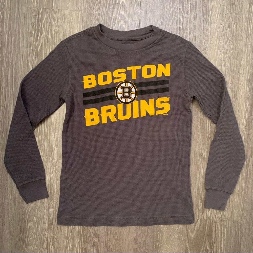 Boston Bruins Official NHL Long Sleeve Athletic Shirt Youth Boy’s Size Medium 8​